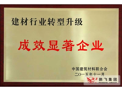 (2015)建材行業(yè)轉型升級成效顯著企業(yè)